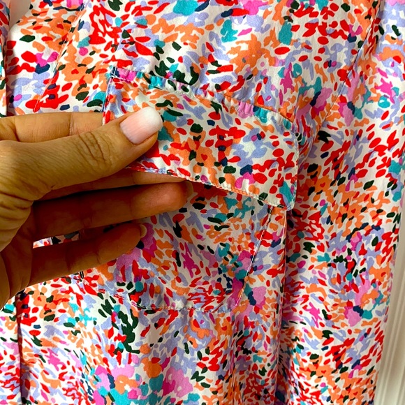 100% Silk TRISTAN colourful shirt - Picture 7 of 8